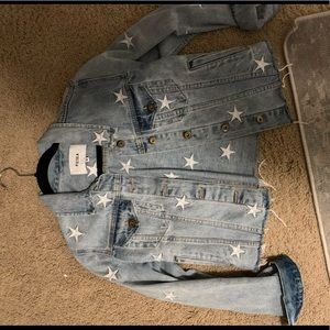 Pistola blue jean jacket W stars! Size M